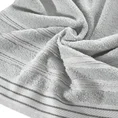 Ręcznik z bordiurą przetykaną błyszczącą nicią - 50 x 90 cm - srebrny 5