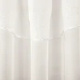Firana gotowa krótka z gładkiego woalu obszytego lamówką - 400 x 145 cm - kremowy 4