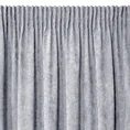 Zasłona z miękkiej szenilowej tkaniny jednokolorowa - 140 x 270 cm - szary 4