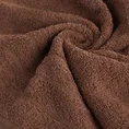 Ręcznik RENI o klasycznym designie z bordiurą w formie trzech tkanych paseczków - 30 x 50 cm - brązowy 5