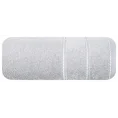 Ręcznik do rąk 30x50 cm bawełniany kolor srebrny z welwetową bordiurą 500 g/m2 MARI - 30 x 50 cm - srebrny 3