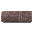Ręcznik ROMEO z bawełny podkreślony bordiurą tkaną  w wypukłe paski - 50 x 90 cm - bordowy 3