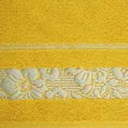 EUROFIRANY CLASSIC Ręcznik SYLWIA 1 z żakardową bordiurą tkaną w ornamentowy wzór - 50 x 90 cm - musztardowy 2