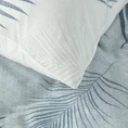 EUROFIRANY CLASSIC Komplet pościeli SONIA 28 z wysokogatunkowej bawełny renforce z motywem  palmowych liści - 220 x 200 cm - jasnoniebieski 6