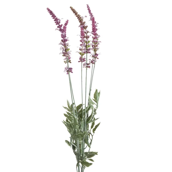 SZAŁWIA ŁĄKOWA sztuczny kwiat dekoracyjny - 56 cm - wrzosowy