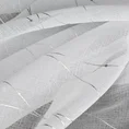 Dekoracja okienna ARLENA z etaminy zdobiona subtelnym srebrnym wzorem - 140 x 270 cm - biały 10