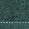 TERRA COLLECTION Ręcznik MONTENEGRO z ozdobnym przeszyciem na bordiurze - 50 x 90 cm - butelkowy zielony 2