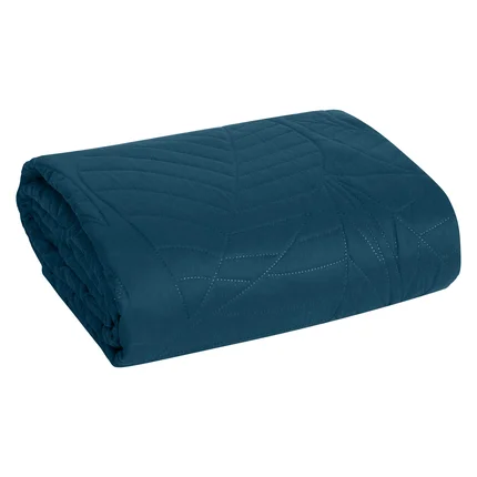 DESIGN 91 Narzuta z motywem liści wytłaczanym techniką hot press DESIGN 91 Narzuta z motywem liści wytłaczanym techniką hot press - 170 x 210 cm
