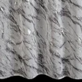 Zasłona z lekkiej tkaniny z srebrnym wzorem marmurkowym - 140 x 270 cm - biały 3