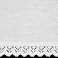 Zazdrostka GUSTO z matowej tkaniny z koronką 30X150 cm - 150 x 30 cm - biały 5