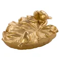 Liść - patera ceramiczna złota - 44 x 35 x 15 cm - złoty 2