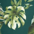 NOVA PRINT Komplet pościeli  NIKA 10 z satyny bawełnianej z motywem egzotycznych liści monstery - 220 x 200 cm - wielokolorowy 2