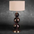 Lampa stołowa FABIO na szklanej podstawie w formie trzech bombek - ∅ 37 x 77 cm - brązowy 1