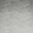 EUROFIRANY PREMIUM Komplet pościeli bawełnianej z adamaszku z żakardowym wzorem liści - 160 x 200 cm - jasnoszary 2