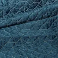 EUROFIRANY PREMIUM Narzuta welwetowa, przeszywana grubą nicią - 220 x 240 cm - granatowy 3