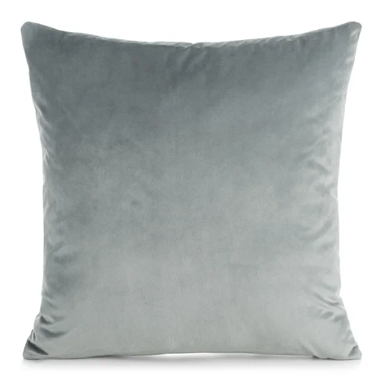 Poszewka GAJA 1 z welwetu o delikatnym połysku gładka - 45 x 45 cm - srebrny