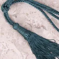 Dekoracyjny sznur do upięć z chwostem - 58 cm - ciemnoturkusowy 3
