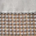 Firana GRACE z pasem ażurowego haftu oraz lekkiej etaminy - 135 x 250 cm - szary 7