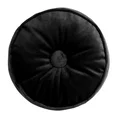 Poduszka w kształcie walca z miękkiego welwetu z wypełnieniem - 20 x 45 cm - czarny 2