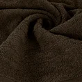 Ręcznik ELMA o klasycznej stylistyce z delikatną bordiurą w formie sznurka - 30 x 50 cm - brązowy 5