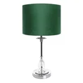 Lampka stołowa MONIK z kryształową podstawą i welwetowym abażurem - ∅ 30 x 53 cm - ciemnozielony 3