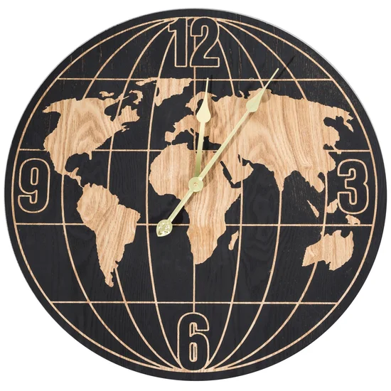 Zegar dekoracyjny VINTAGE - ∅ 60 x 5 cm - czarny