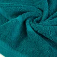 REINA LINE Ręcznik z bawełny zdobiony wzorem w zygzaki z gładką bordiurą - 50 x 90 cm - turkusowy 5