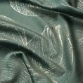 Bieżnik welwetowy BLINK 12 z welwetu z dużym wzorem liści - 35 x 180 cm - ciemnomiętowy 6