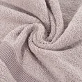 Ręcznik RODOS z ozdobną żakardową bordiurą w pasy - 50 x 90 cm - pudrowy 5