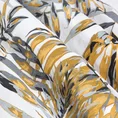 ELLA LINE Komplet pościeli z bawełny ANABEL z nadrukiem szaro-złotych liści palmy - 160 x 200 cm - wielokolorowy 5