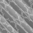 Tkanina firanowa zdobiona haftem na całej powierzchni - 290 cm - biały 5
