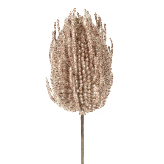 BANKSJA kwiat sztuczny dekoracyjny - 63 cm - jasnobrązowy