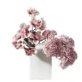 SZTUCZNY KWIAT dekoracyjny z pianki foamiran - dł. 65 cm dł. kwiat 8 cm - srebrny 3