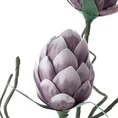 KARCZOCH DWUKWIATOWY - Sztuczny kwiat dekoracyjny z pianki foamirian - 93 cm - jasnofioletowy 2