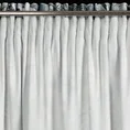Zasłona DAVOS z miękkiego welwetu z nadrukiem egzotycznych liści z błyszczącymi akcentami - 140 x 270 cm - biały 9