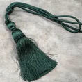 Dekoracyjny sznur do upięć z chwostem - dł. 60 cm - butelkowy zielony 1