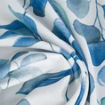 Zasłona ROSALI z nadrukiem malowanych niebieskich gałązek z lekkiej  mikrofibry - 140 x 250 cm - biały 7