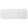 Ręcznik z ozdobną bordiurą w pasy - 70 x 140 cm - biały 3