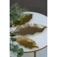 Liść - patera ceramiczna złota - 40 x 19 x 4 cm - złoty 3