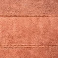 Ręcznik MARI z welurową bordiurą - 70 x 140 cm - pomarańczowy 2