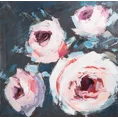 Obraz ROSES 2 ręcznie malowany na płótnie - 80 x 80 cm - czarny 1