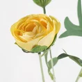 JASKIER - PEŁNIK, kwiat sztuczny dekoracyjny - dł. 81 cm dł. z kwiatami 39 cm śr. kwiat 5 cm - żółty 2