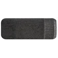 Ręcznik z bordiurą podkreśloną groszkami z błyszczącą lureksową nicią - 30 x 50 cm - czarny 3