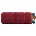 TERRA COLLECTION Ręcznik MOROCCO z kolorowymi frędzlami oraz bordiurą z przeszyciami - 50 x 90 cm - bordowy 3