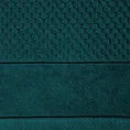 Ręcznik FRIDA bawełniany o strukturze krateczki z szeroką welurową bordiurą - 30 x 50 cm - turkusowy 2