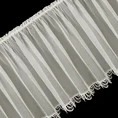 Zazdrostka z matowej mikrosiateczki zdobiona gipiurą - 150 x 60 cm - kremowy 6