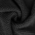 Ręcznik RISO o ryżowej strukturze podkreślony bordiurą frotte - 50 x 90 cm - czarny 5