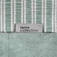 TERRA COLLECTION Komplet pościeli MONTENEGRO 9 z marszczonej tkaniny  z dodatkiem elastanu z wzorem w paski - 160 x 200 cm - jasnozielony 11