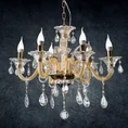Lampa dekoracyjna GLITTER sześcioramienny żyrandol z kryształami - ∅ 70 x 52 cm - złoty 1