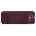 Ręcznik z bordiurą podkreśloną groszkami z błyszczącą lureksową nicią - 70 x 140 cm - bordowy 3